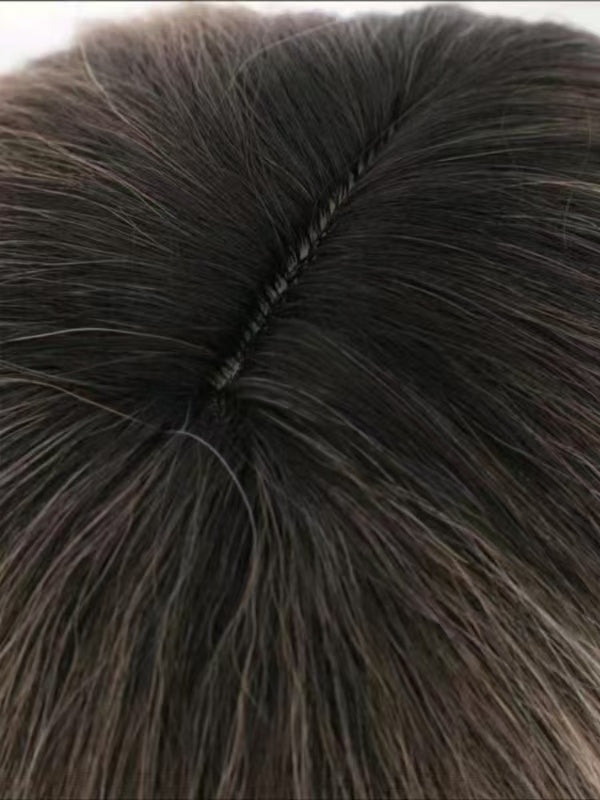 Synthetic Wavy Wig, Non-toxic Wig With Wave Head, With Bangs, Short Mixed Hair For Women, Heat Resistant, Suitable For The Whole Scene - DropOnline.co