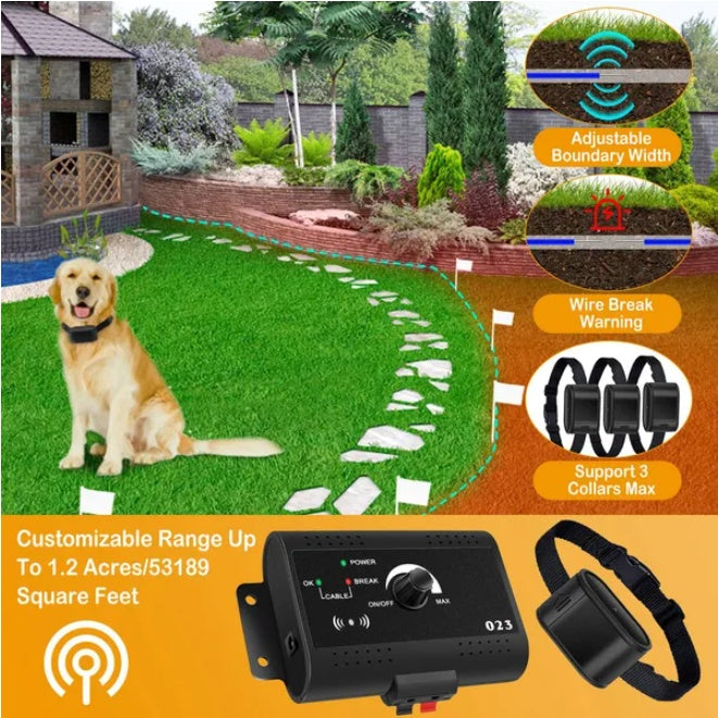 Electric Dog Fence System With Collar And Wire - DropOnline.co