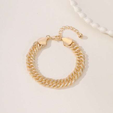 An Elegant And High-end Middle Eastern Ramadan Style Metal Engraved Double Woven Dense Chain For Women's Popular Vacation Style Foot Chain - DropOnline.co