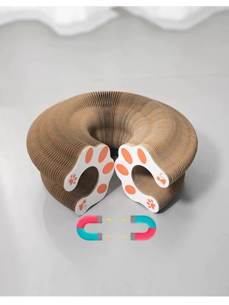 Folding Cat Scratcher, A Magical Foldable Toy - DropOnline.co