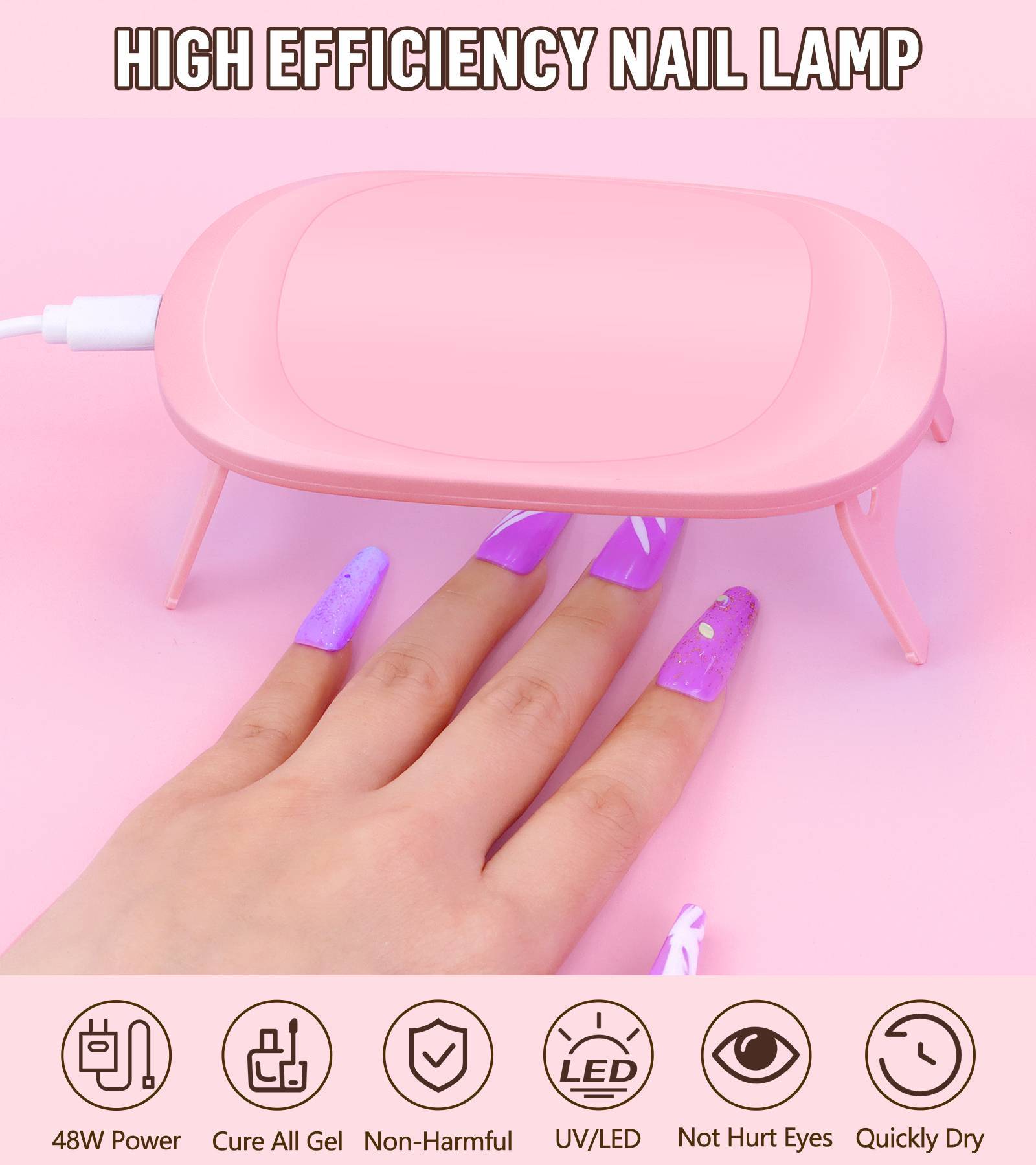 20 Colors Fast Acrylic Nail Kit Dip Powder Nail Kit Starter W Drill And UV Light - DropOnline.co