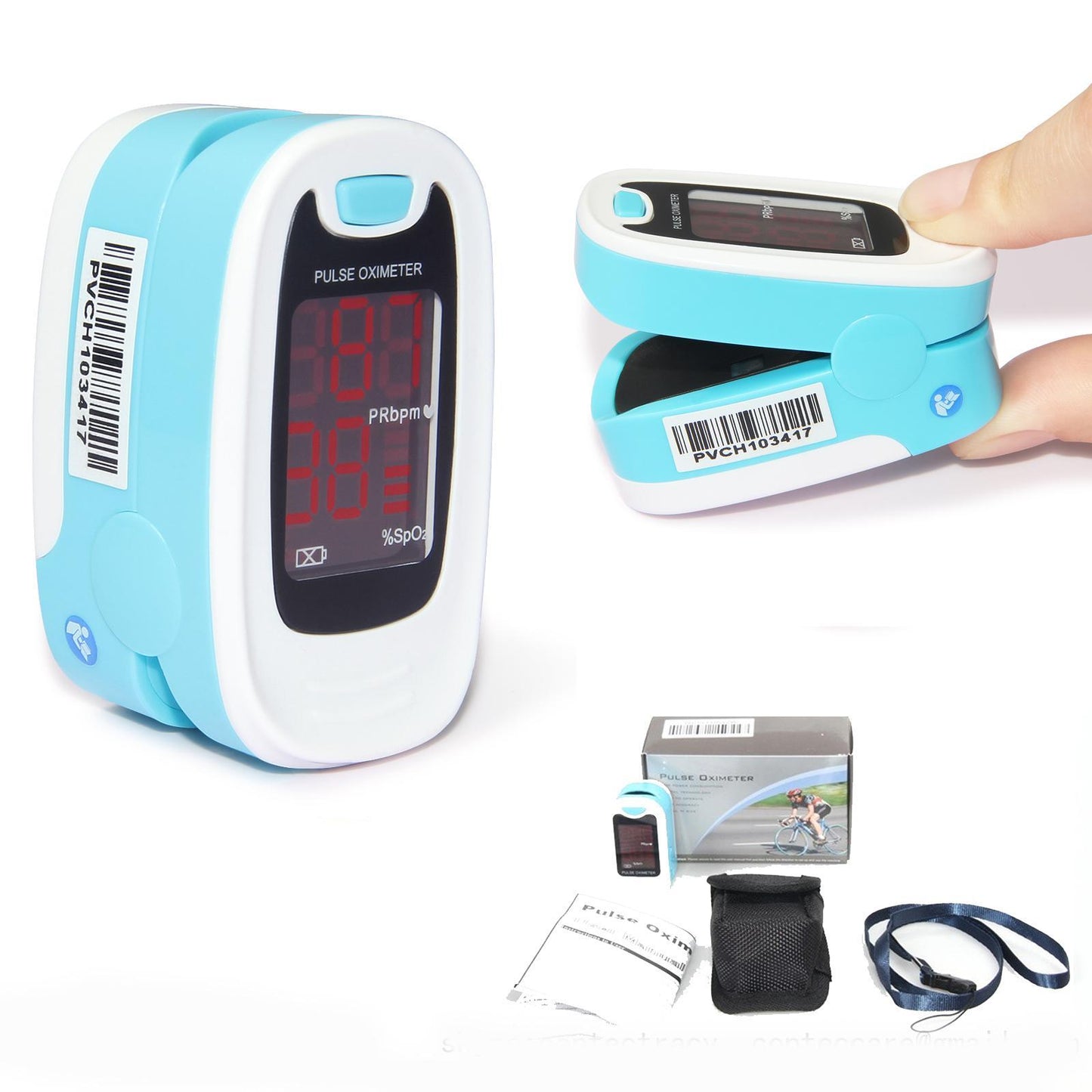 Finger-clip Pulse Oximeter, Blood Oxygen Saturation And Heart Rate Monitoring, With Soft Case, FDA Approved - DropOnline.co