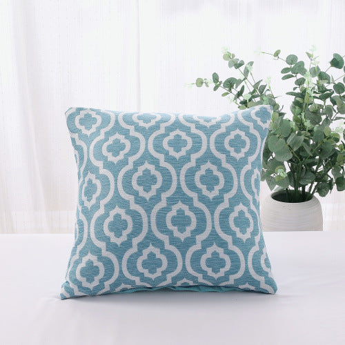 Cotton And Linen Yarn-dyed Sofa Cushion Pillowcase Simple - DropOnline.co