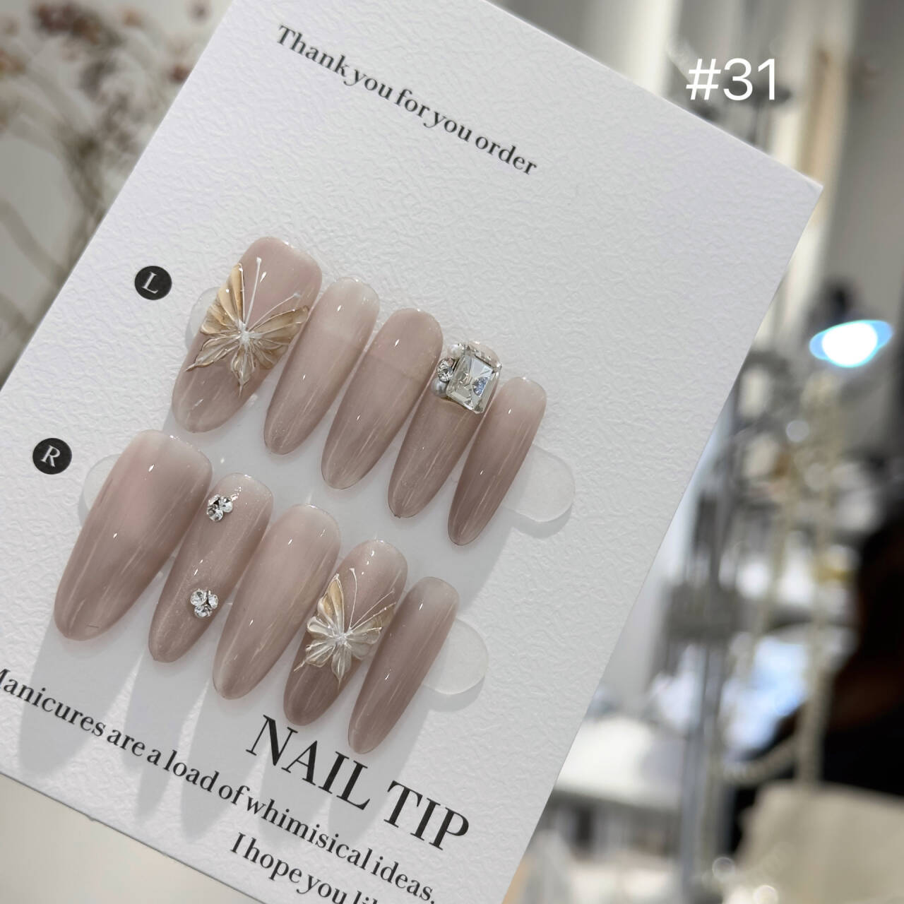 Handmade Long Ice-transparent Hand-painted Three-dimensional Butterfly - DropOnline.co