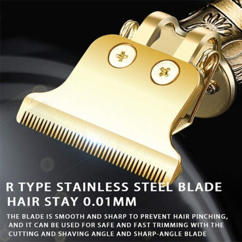 Beard Trimmer Hair Clippers Cordless Rechargeable Hair Cutting Barber Shaving Machine For Men USB Charging - DropOnline.co