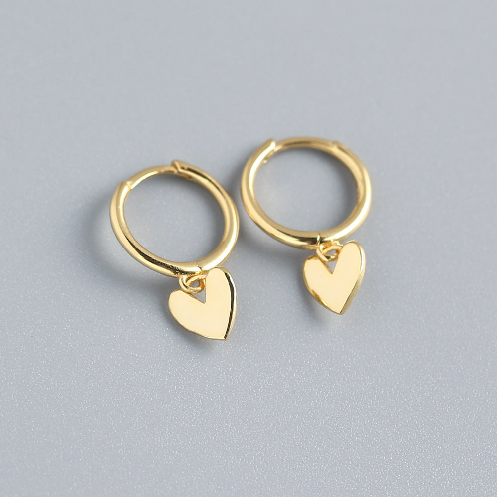 Love Heart Earrings Premium Temperament Earrings Jewelry - DropOnline.co