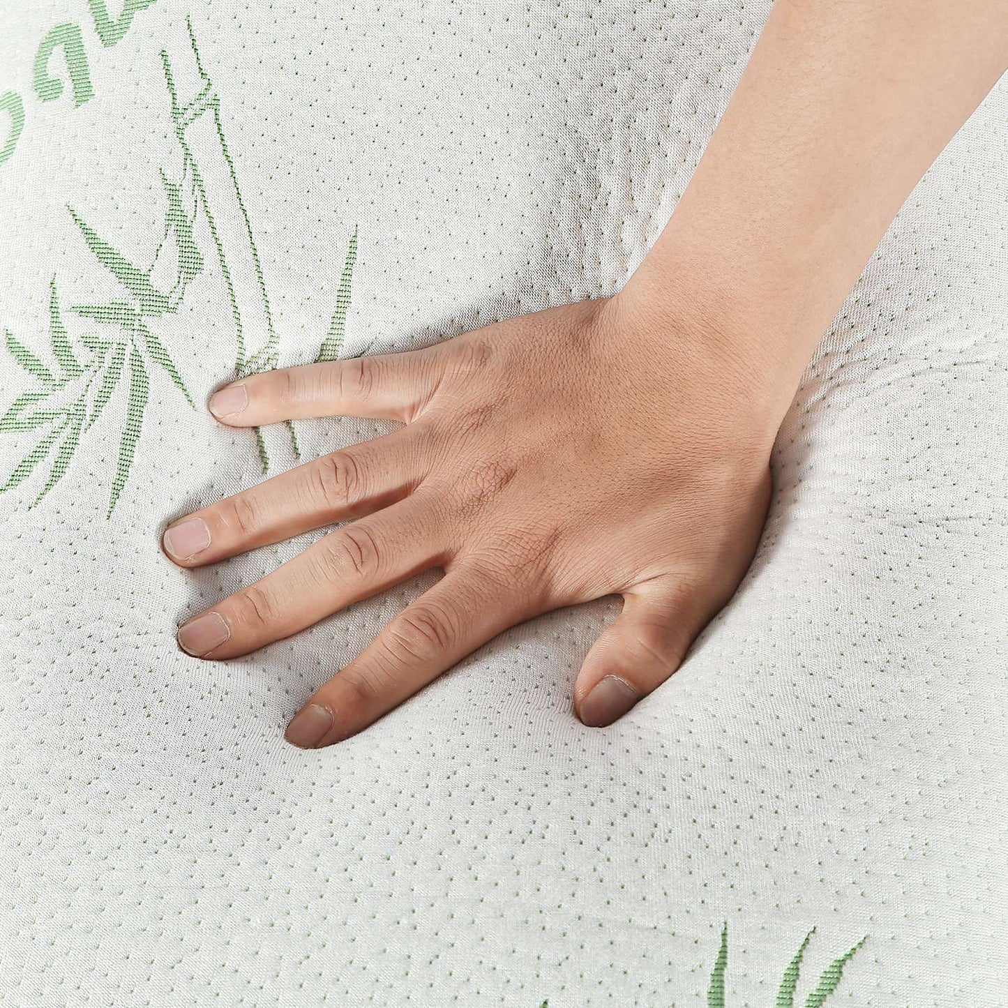 2Pcs Or 1Pcs Bamboo Memory Foam Pillow Hypoallergenic Bed Pillow For Head Neck Rest Sleeping Shredded Pillow Washable Cover Queen Size Pillow - DropOnline.co