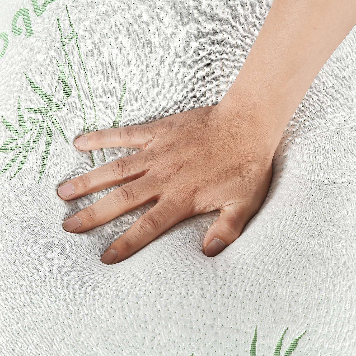 2Pcs Or 1Pcs Bamboo Memory Foam Pillow Hypoallergenic Bed Pillow For Head Neck Rest Sleeping Shredded Pillow Washable Cover Queen Size Pillow - DropOnline.co