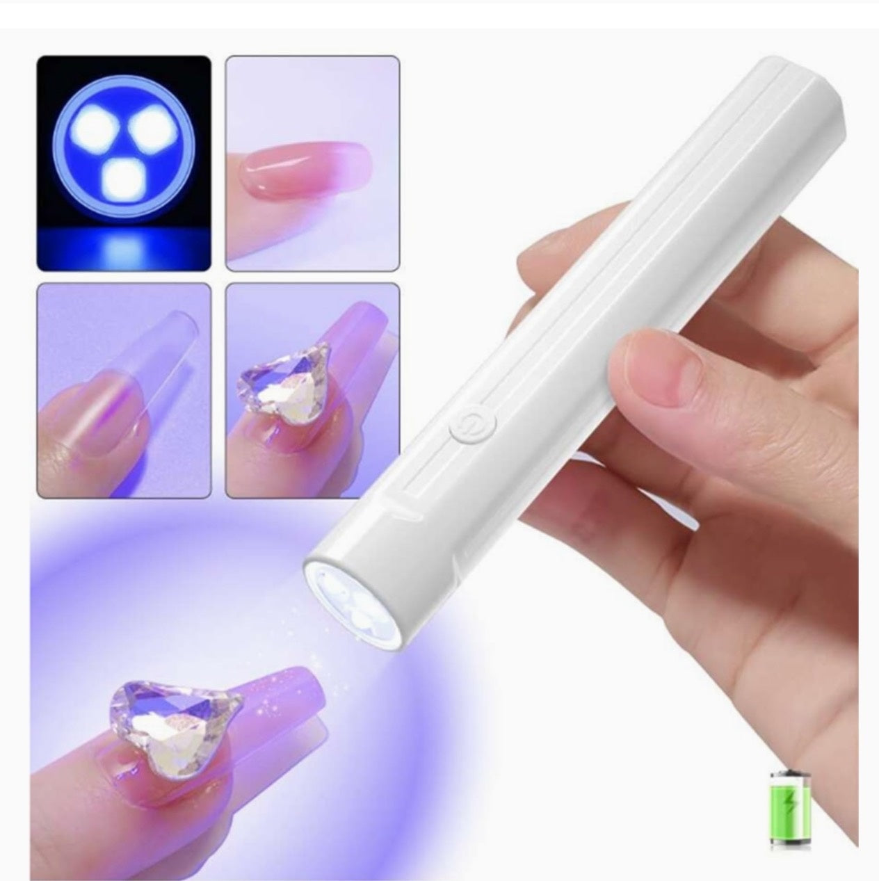 Handheld UV Light For Gel Nails, Mini Nail Light, Portable LED Nail Lamp, Cordless Rechargeable USB Nail Dryer For Fast Curing - DropOnline.co