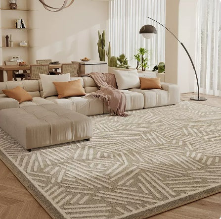 Living Room Carpet Checkerboard Bedroom Floor Cushion Sofa Coffee Table Blanket Dirt Resistant - DropOnline.co