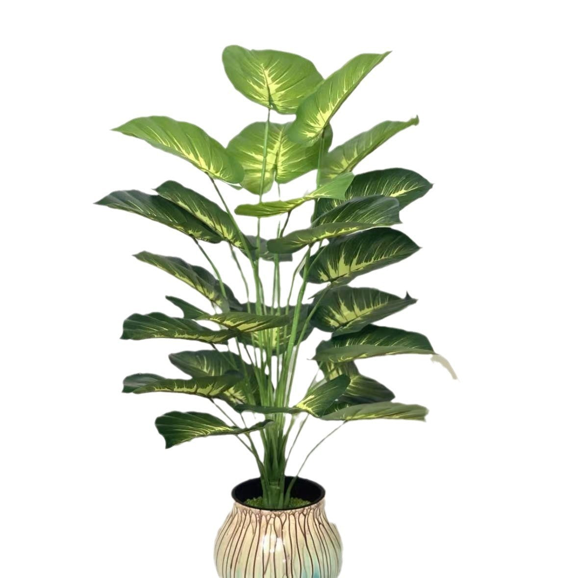 Simulation Green Plant 12-24 Head Beam Round Back Of Turtle Wall Decoration Garden - DropOnline.co