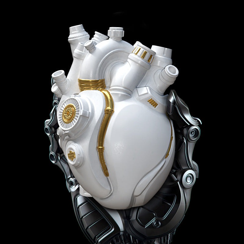 Cyber Punk Simulation Heart Vase Ornament Creative Technology Halloween Home Decor - DropOnline.co