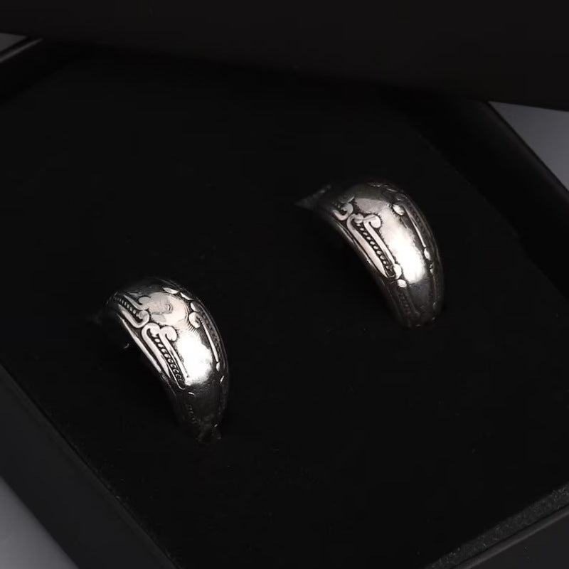 Vintage Carved Pattern Earrings Fashion Ladies' National Style Jewelry Earrings - DropOnline.co