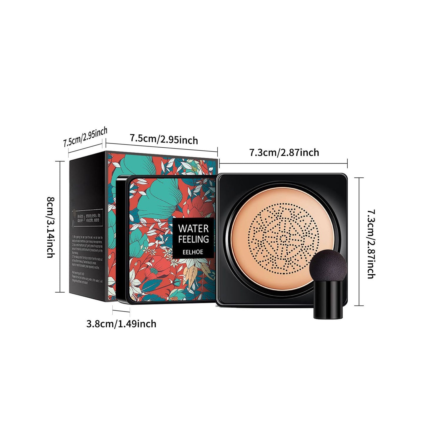 EELHOE Flawless Air Cushion BB Cream Mushroom Air Cushion Covers Blemishes, Waterproof, Sweat Proof And Non Shedding Makeup Pad BB Cream - DropOnline.co