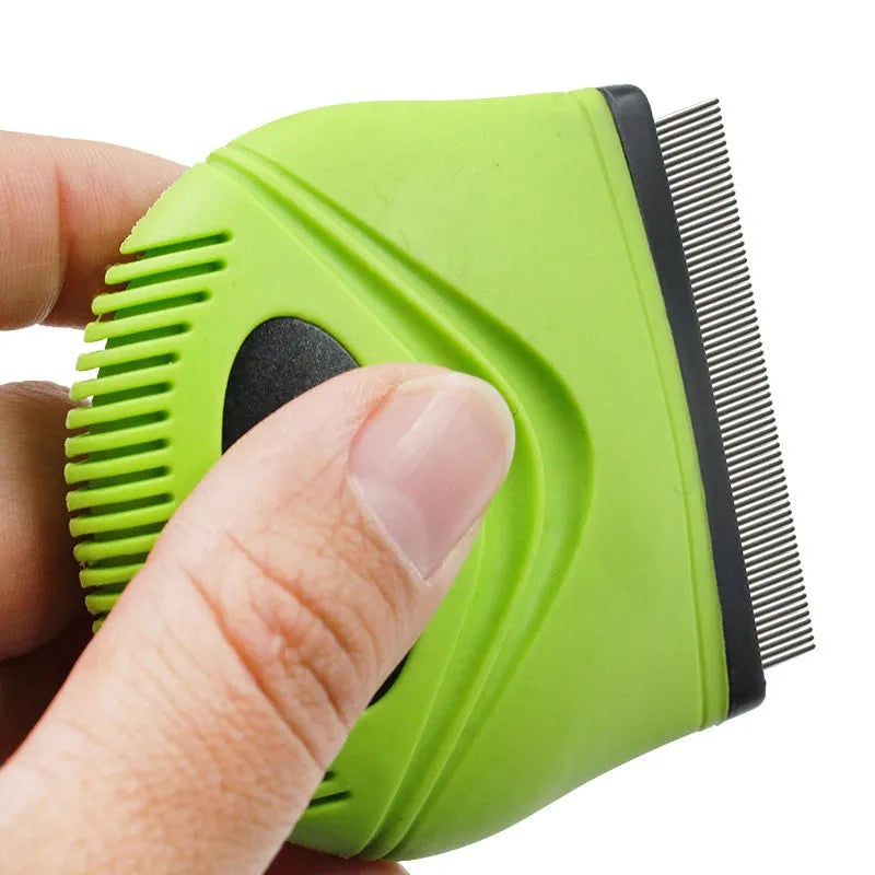 Pet Life 'Grazer' Handheld Travel Grooming Cat And Dog Flea And Tick Comb - DropOnline.co