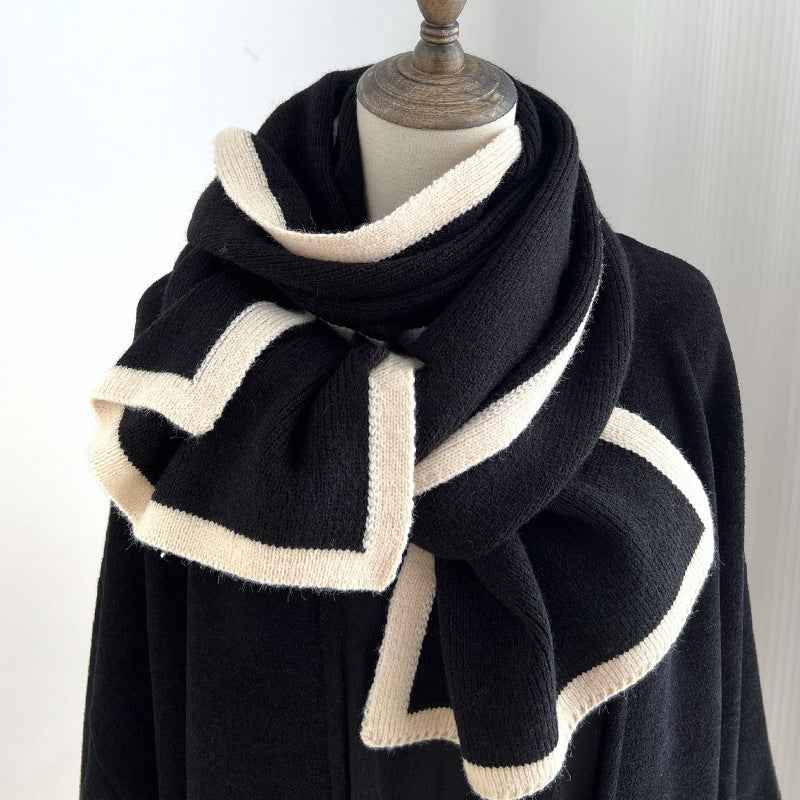 Color Matching Scarf - Knitted Wool Winter Wrap