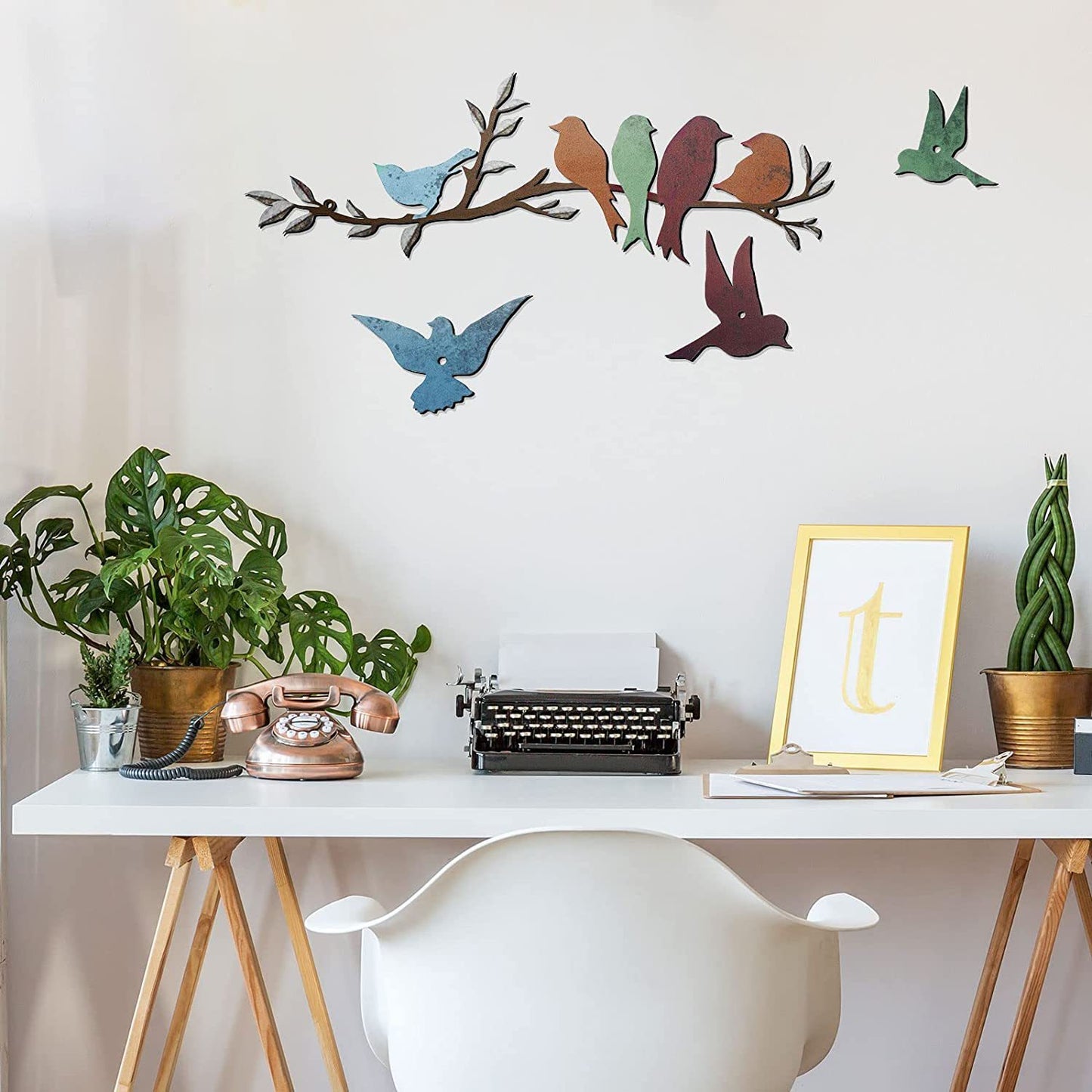 Bird Branch Wall Decoration Wall-mounted - DropOnline.co