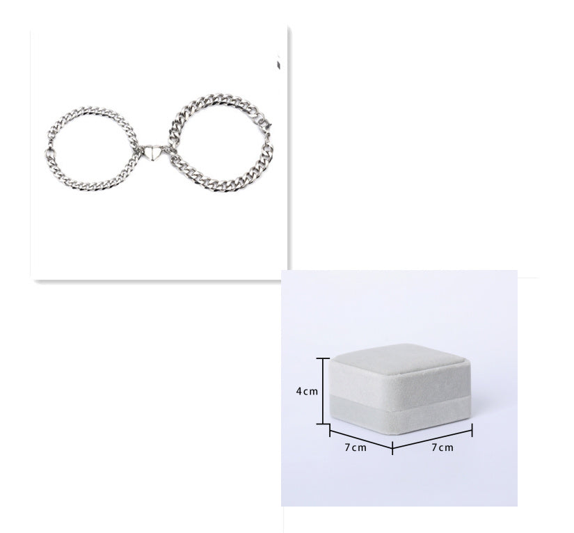 Love Magnet Attracts a Pair Of Male And Female Couple Bracelets - DropOnline.co