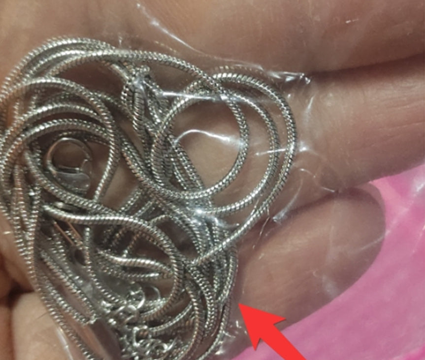 Stainless Steel Valentine's Day Knot Snake Chain Necklace Hand Knotted Bracelet - DropOnline.co