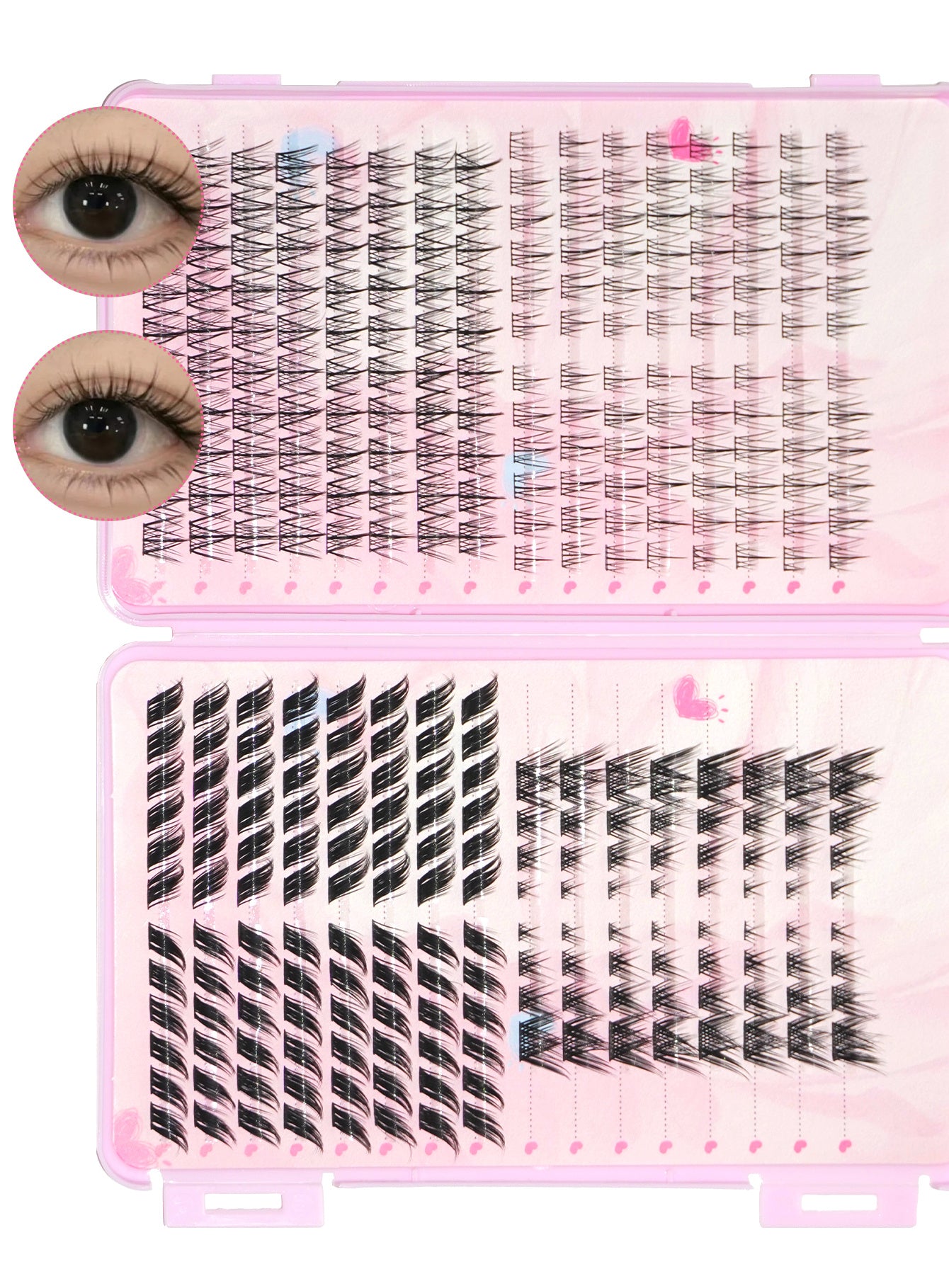 A Multi-style Hybrid False Eyelash Extension Set, The False Eyelashes Are Easy To Wear And Apply, Creating The Perfect Eye Makeup False Eyelashes - DropOnline.co