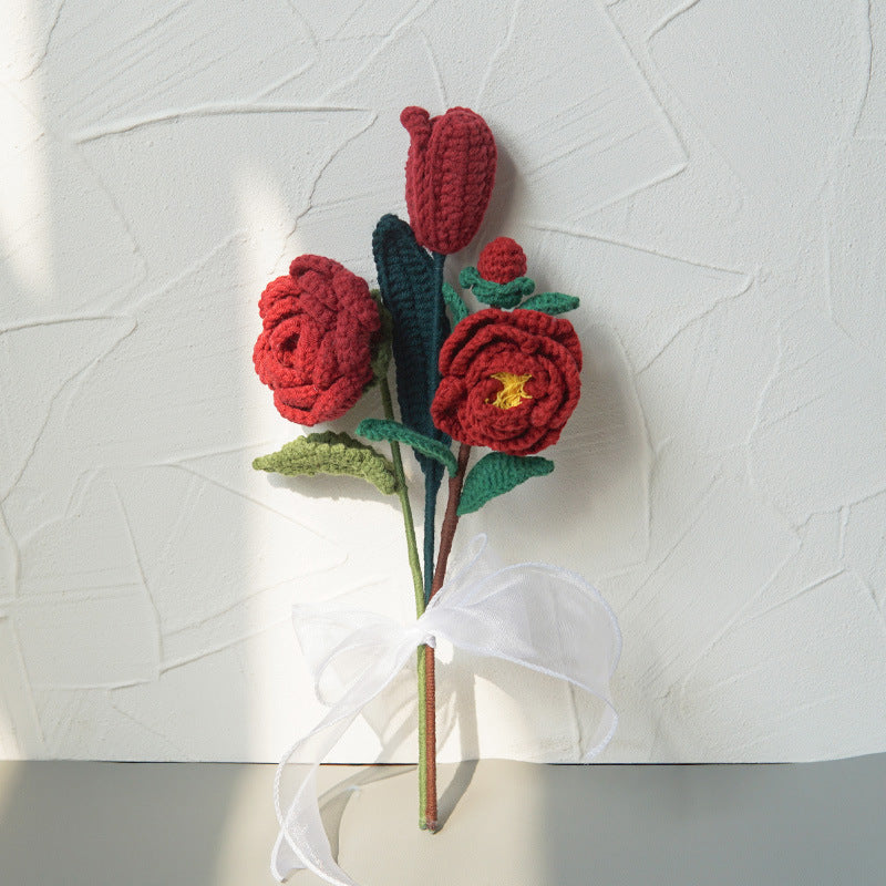 Home Hand-knitting Bouquet Pendant Decoration - DropOnline.co