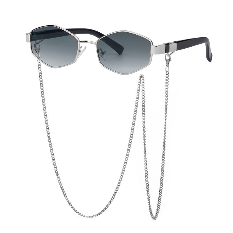 Women's Fashion Personality Chain Korean Style Sunglasses - Trendy Eyewear - DropOnline.co