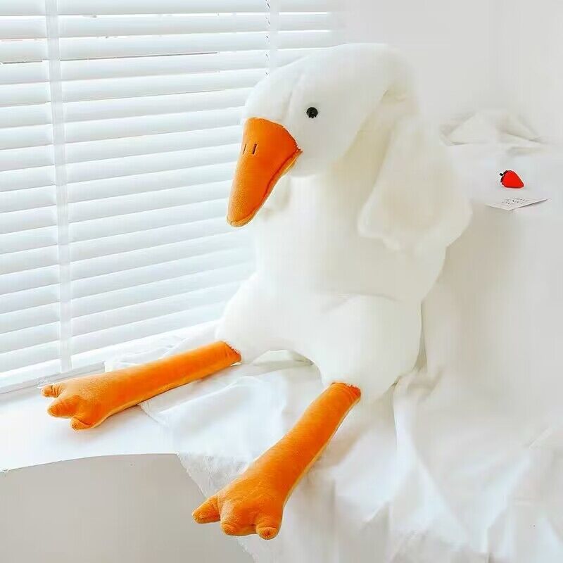 Cute Big White Geese Pillow Plush Toy - DropOnline.co