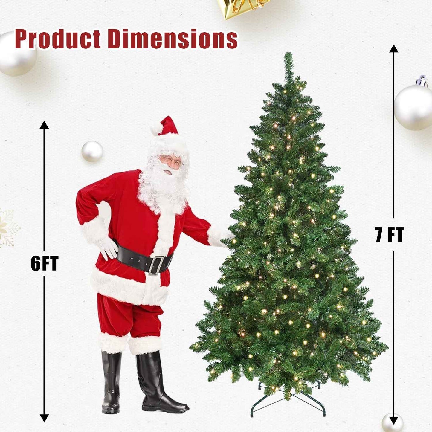 PE/PVC Christmas Tree - Premium Mixed Material Holiday Decoration