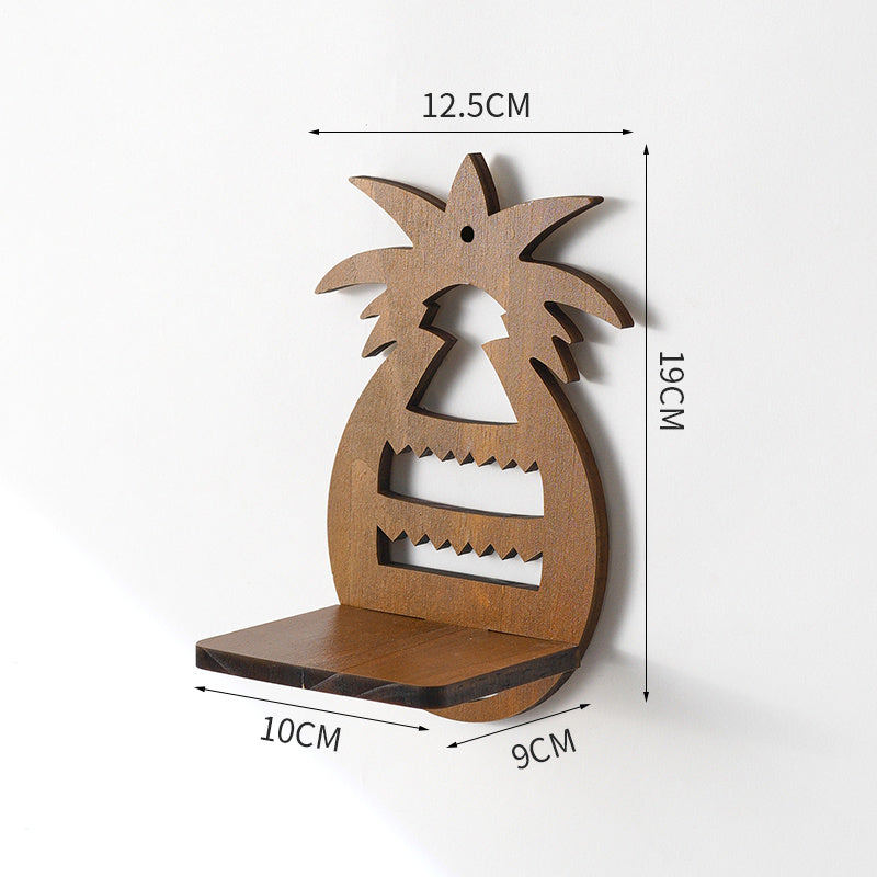 Retro Wall Home Decor Hydroponic Plant Solid Wood Shelving - DropOnline.co