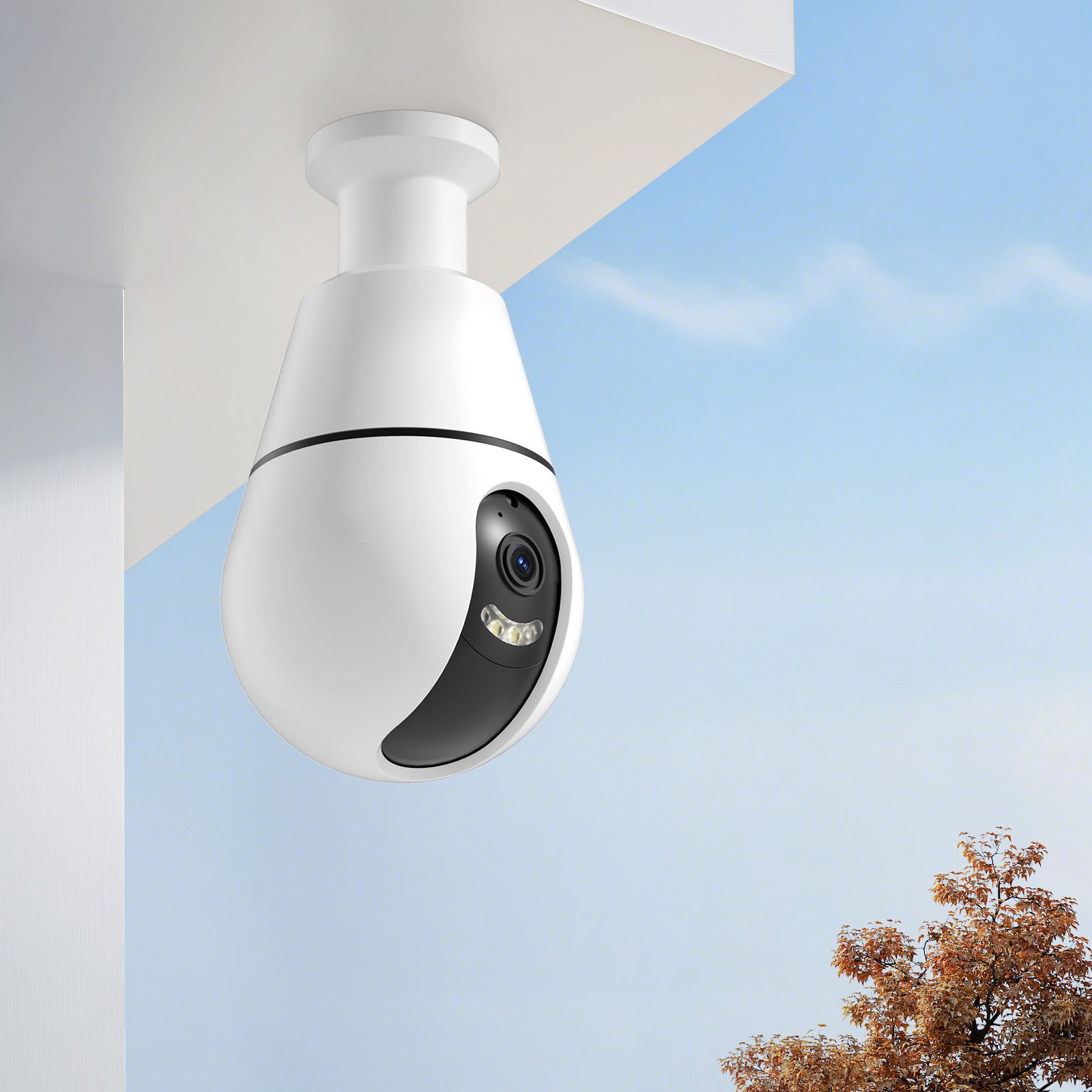 AI Detection 360 Degree HD 3MP CCTV Video Light Bulb E27 IP Wireless Mini Security Hidden Wifi Camera - DropOnline.co