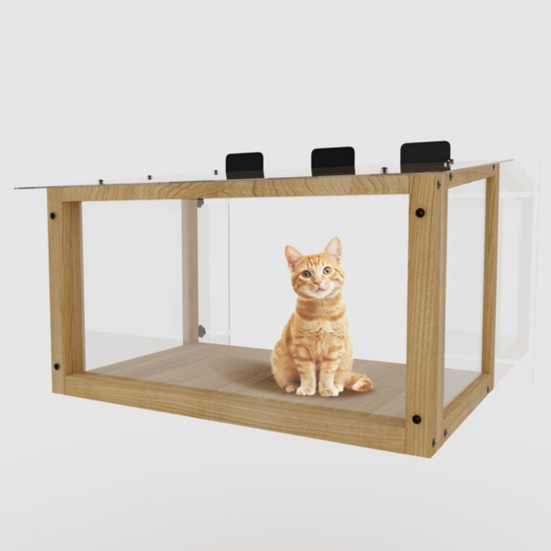 Waterproof Window Cat Perch Catio, Wood Cat Window Box, Window Catio For Indoor Cats. Suitable Single Hanging Window With An Inner Diameter Of The Window Frame With A Net Opening Width Of 24-35 In - DropOnline.co