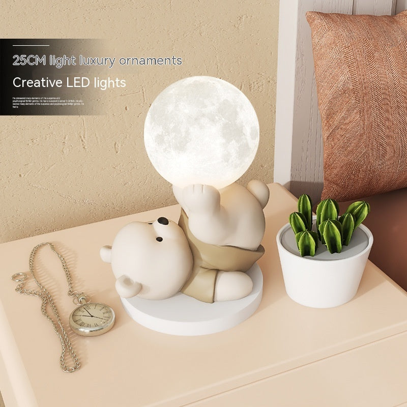 Cute Bear Decoration Home Decoration Bedroom Bedside Night Light - DropOnline.co