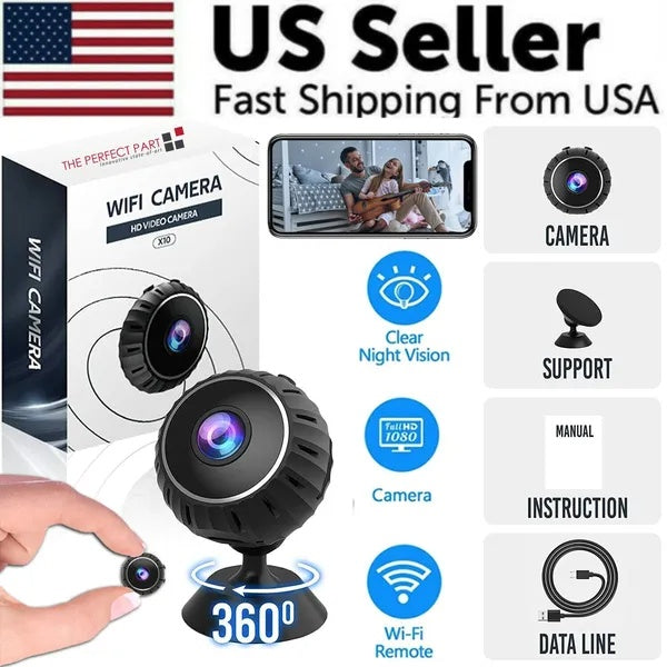 Mini Hidden Spy Nanny Camera Wireless Nanny Cam WiFi Home Security HD 1080P DVR - DropOnline.co