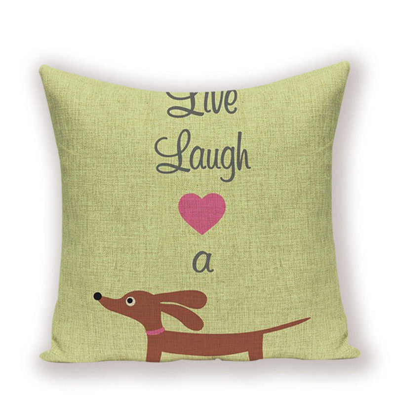 Dachshund Cushion Cover Fungus Sausage - DropOnline.co