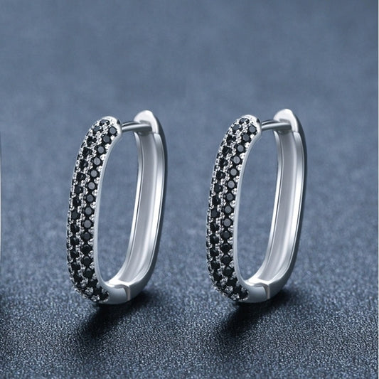 French-style Black Zircon Earrings - DropOnline.co