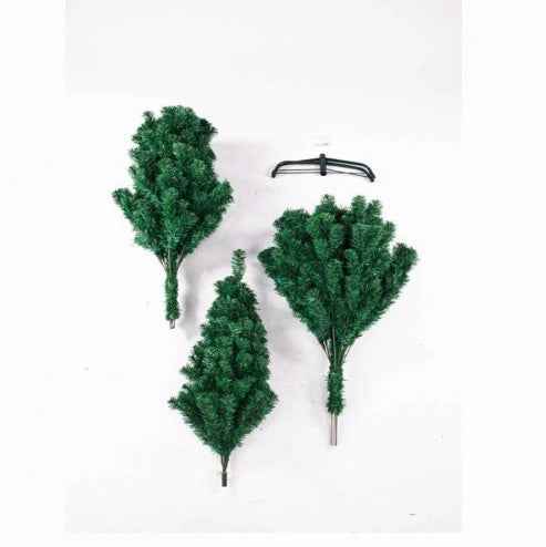 Green 7ft 1100 Branch PVC Christmas Tree - Full Lush Design - DropOnline.co