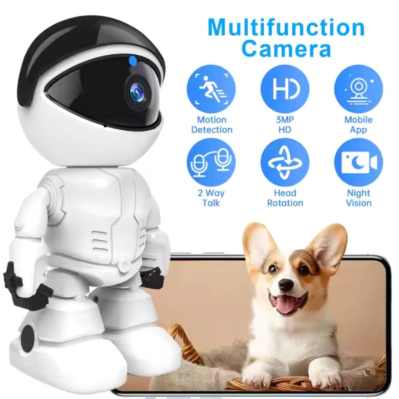 Smart Robot WiFi Camera - 1080P HD Baby Monitor & Home Security Camera with Pan/Tilt - DropOnline.co