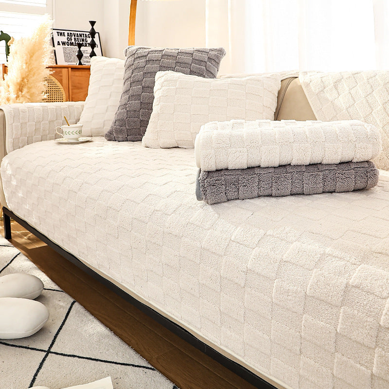 Sofa Cushion Plush Winter Antislip Simple Modern Cushion - DropOnline.co