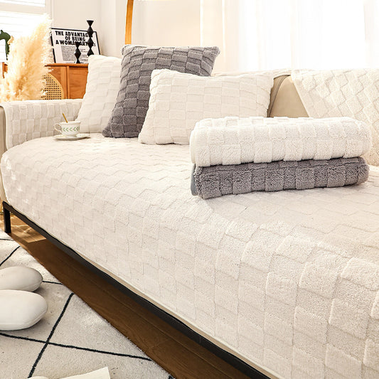 Sofa Cushion Plush Winter Antislip Simple Modern Cushion - DropOnline.co