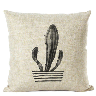 Cactus Cotton Linen Cushion Cover Home Car Interior - DropOnline.co