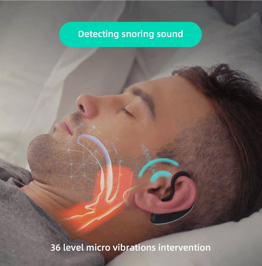 24 Hours Bluetooth Anti-snoring Device Charge Snore Earset Sleeping Aid Snoring Analyzes Sleep Datas Good Sleep - DropOnline.co