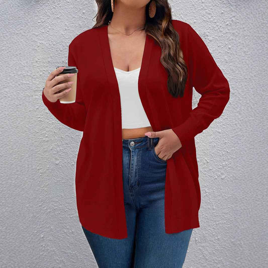 Solid Color Cardigan Women Elegant Simple Versatile Coat