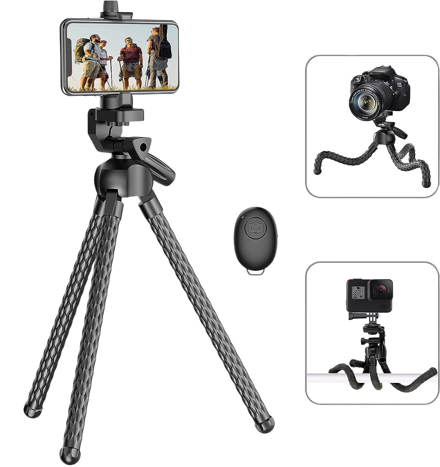 Flexible Phone Tripod Selfie Stick, Octopus Camera Tripod Travel Tripod Flexible Legs For  Android Camera Stick Video Recording Vlog - DropOnline.co