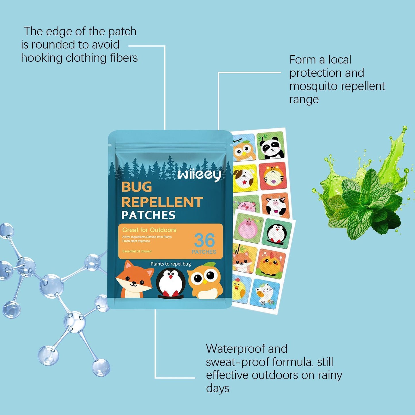 Gentle And Non-irritating Portable Mosquito Repellent Patch Suitable For Children And Adults - DropOnline.co