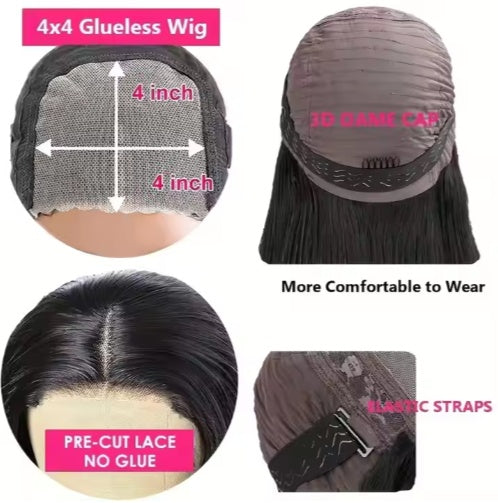 Glueless Wigs 70 Human Hair Pre Plucked Pre Cut 200 Density Transparent HD Lace Frontal Wigs  Loose Deep Wave Wigs - DropOnline.co