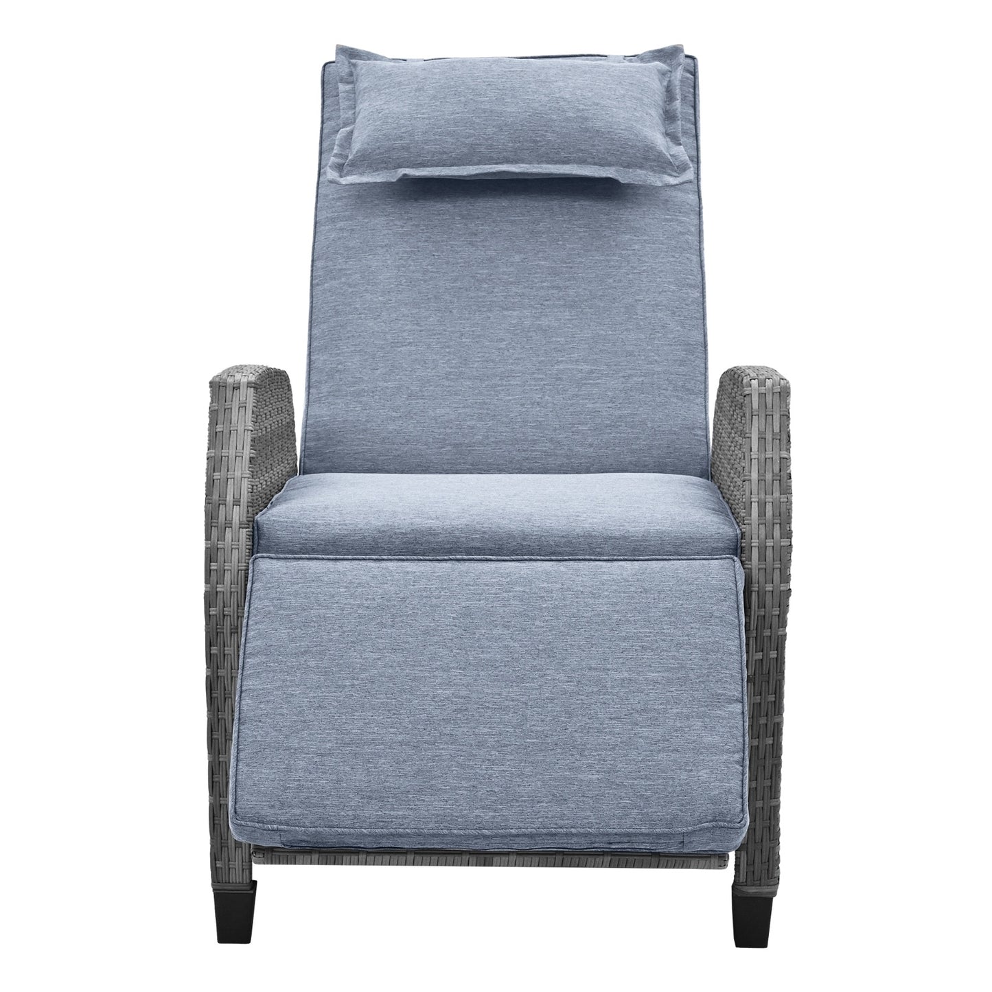 U Style Outdoor Rattan 2-Person Set W  Coffee Table For Courtyard - DropOnline.co