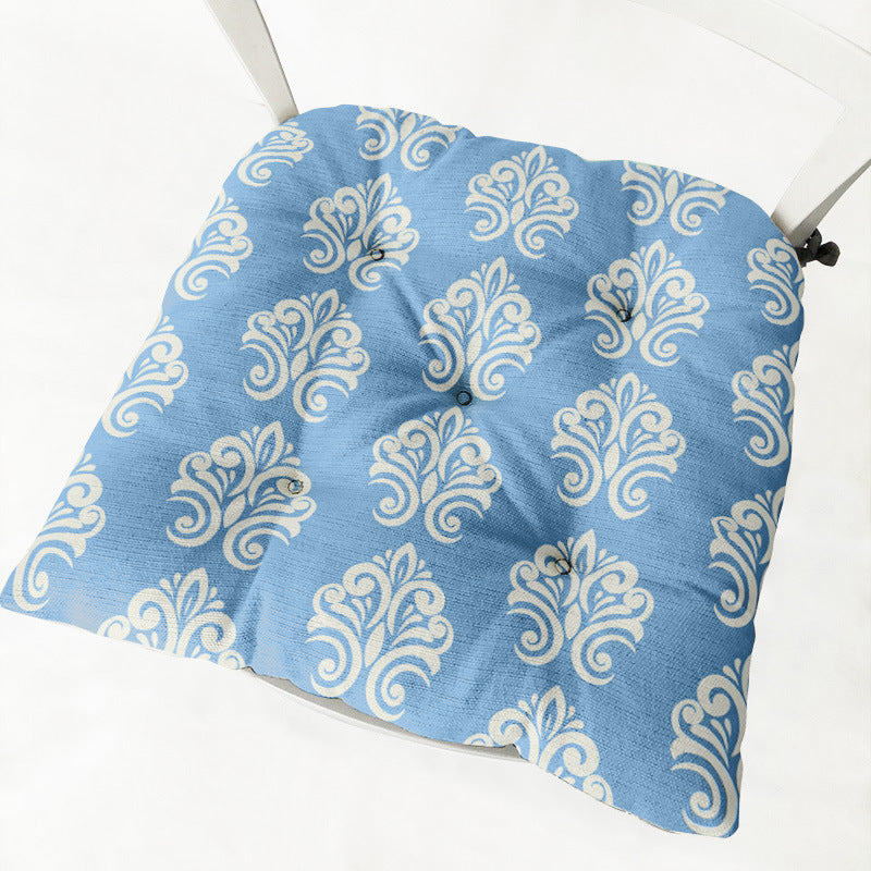 Home Round Square Chair Cushion Cotton Linen - DropOnline.co