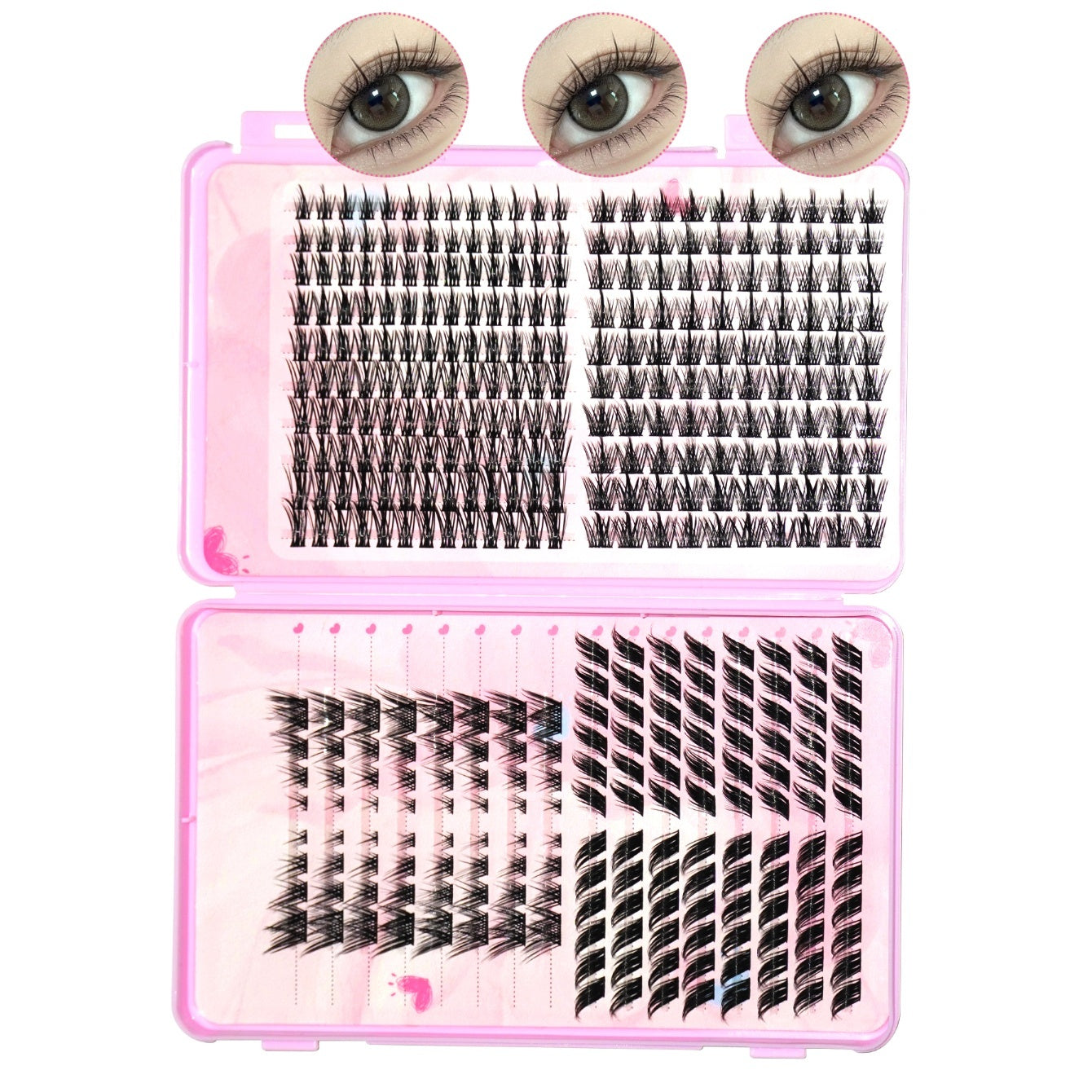 A Multi-style Hybrid False Eyelash Extension Set, The False Eyelashes Are Easy To Wear And Apply, Creating The Perfect Eye Makeup False Eyelashes - DropOnline.co
