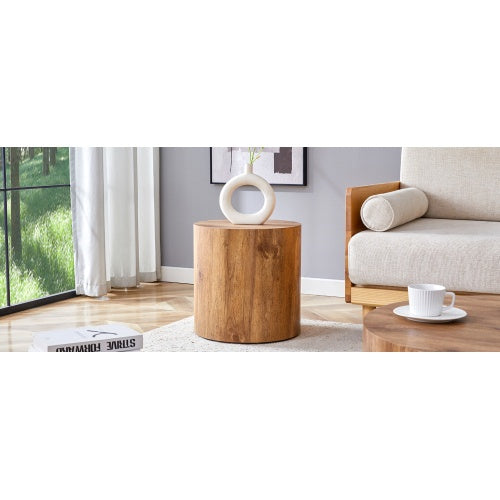 The Cylindrical Table With Its Patterned Design Can Be Easily Integrated Into A Variety Of Interior Styles, From Coffee Tables To Small Dining Tables, Workbenches Or Makeshift Writing Desks - DropOnline.co