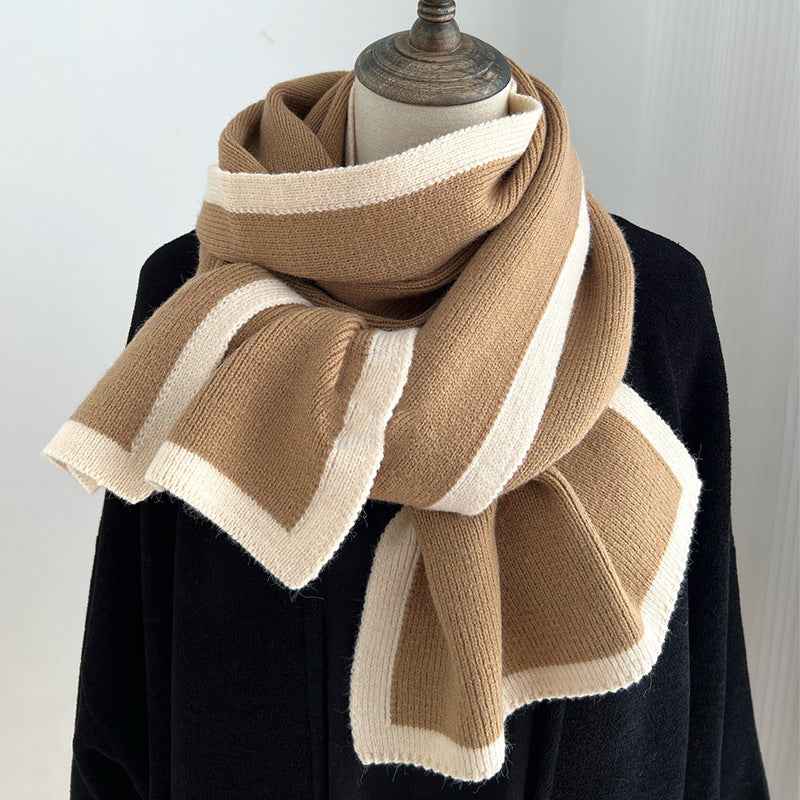 Color Matching Scarf - Knitted Wool Winter Wrap